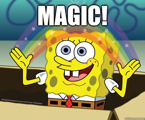 Magic!   Spongebob rainbow