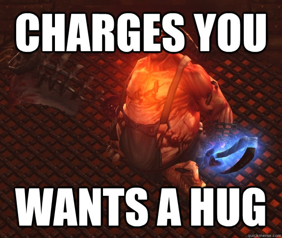 CHARGES YOU WANTS A HUG  