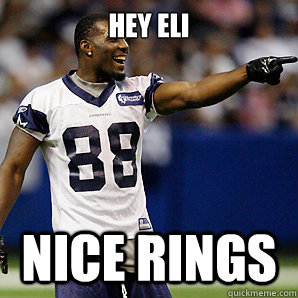 HEY ELI NICE RINGS  Dallas Cowboys 5