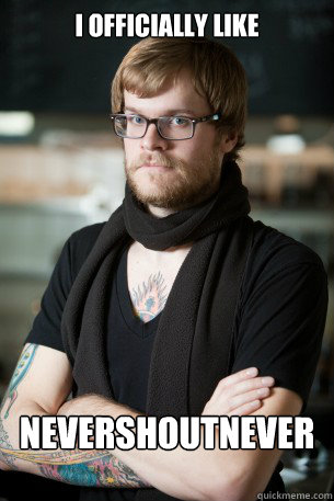 i officially like Nevershoutnever  Hipster Barista