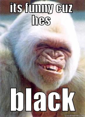 ITS FUNNY CUZ HES  BLACK Misc