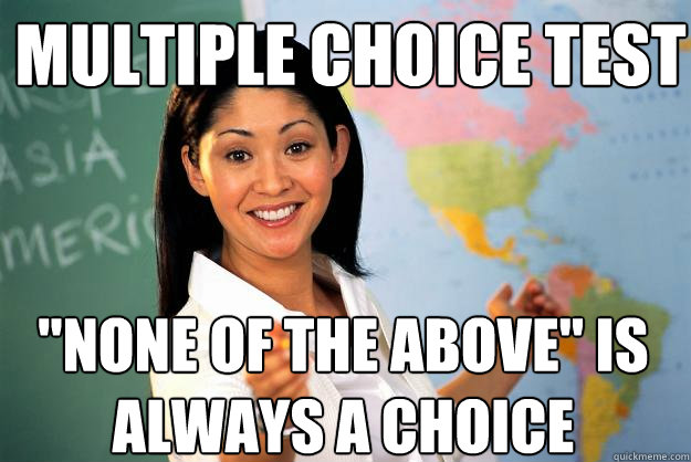 Multiple Choice Test 