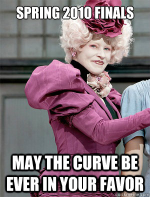 SPRING 2010 FINALS May the curve be ever in your favor - SPRING 2010 FINALS May the curve be ever in your favor  May the odds be ever in your favor