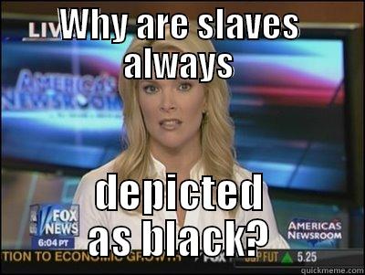 WHY ARE SLAVES ALWAYS DEPICTED AS BLACK? Megyn Kelly