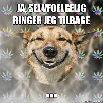 Ja, selvfoelgelig ringer jeg tilbage ...  Stoner Dog