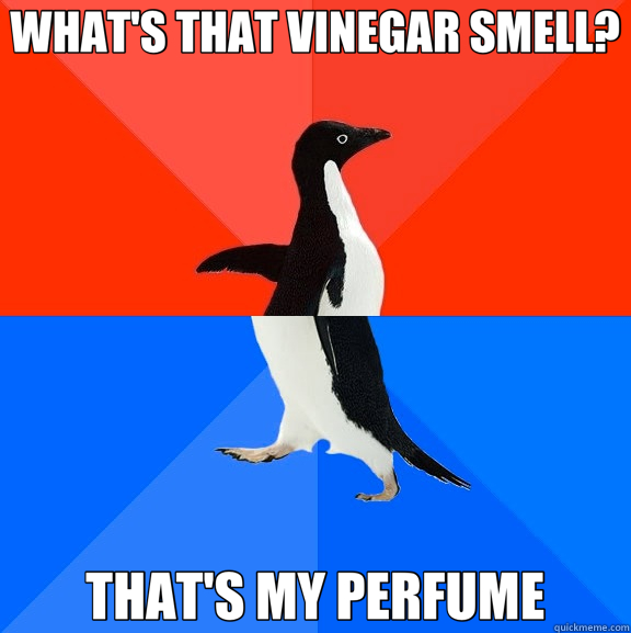 WHAT'S THAT VINEGAR SMELL? THAT'S MY PERFUME  Socially Awesome Awkward Penguin