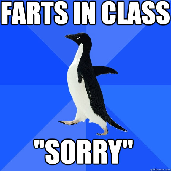 Farts in class 
