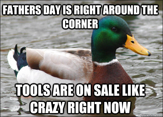 fathers day is right around the corner tools are on sale like crazy right now   Actual Advice Mallard