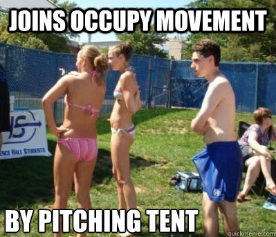 joins occupy movement by pitching tent - joins occupy movement by pitching tent  8----D