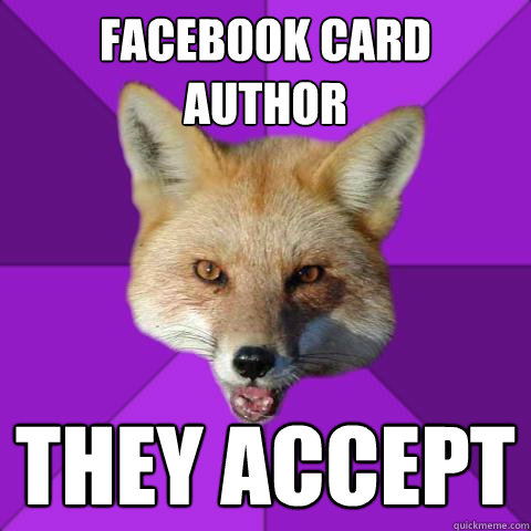 Facebook Card Author THEY ACCEPT  Forensics Fox