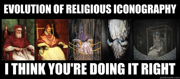evolution of religious iconography I think you're doing it right  evolution of religious iconography