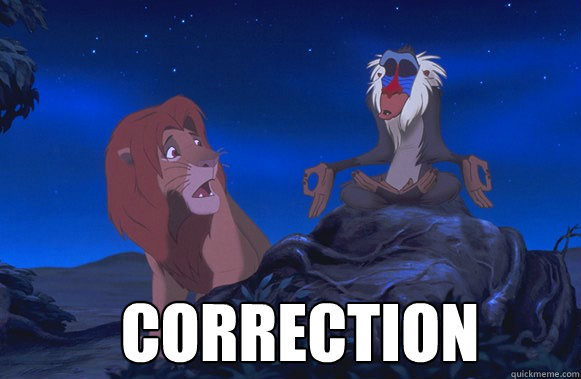 correction  Correction Rafiki