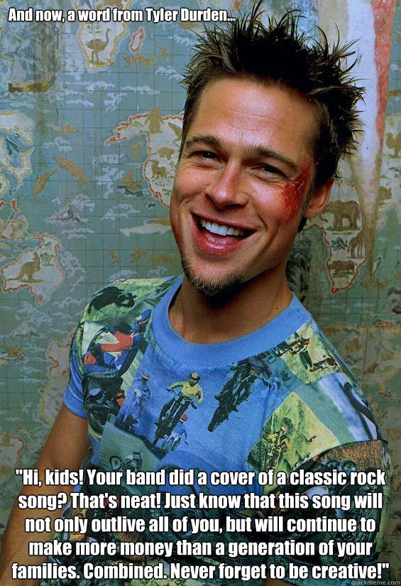 And now, a word from Tyler Durden... 