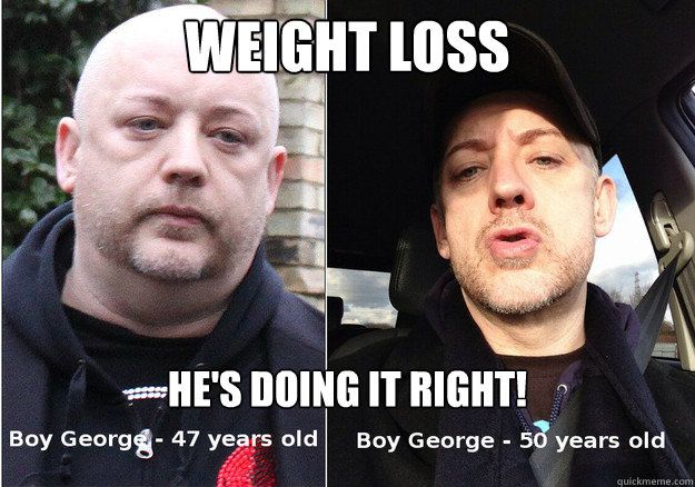 Weight Loss He's doing it right!  Weight Loss