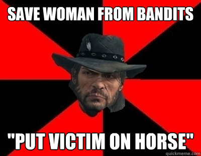 Save woman from bandits 