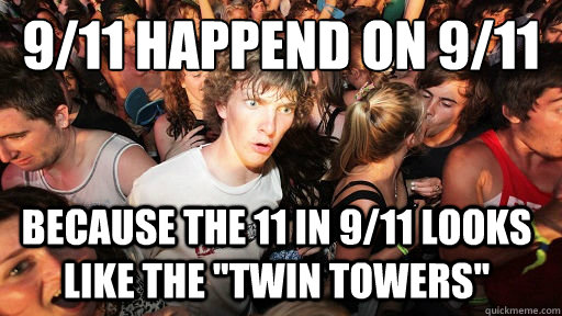 9/11 happend on 9/11
 because the 11 in 9/11 looks like the 