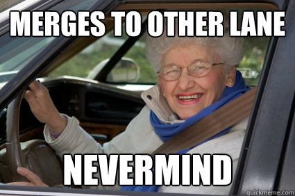 Merges to other lane nevermind  South Florida Driver