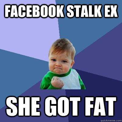 Facebook Stalk Ex SHe Got Fat  Success Kid