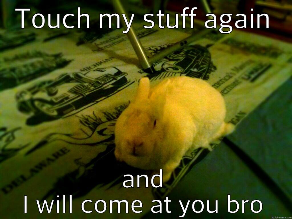 TOUCH MY STUFF AGAIN AND I WILL COME AT YOU BRO Misc