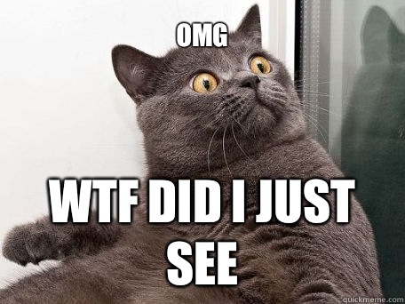 OMG WTF did I just see - conspiracy cat - quickmeme.