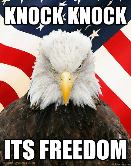 Knock Knock Its Freedom  