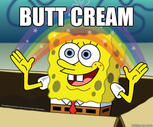 BUTT CREAM   Spongebob rainbow