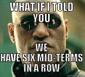 WHAT IF I TOLD YOU WE HAVE SIX MID-TERMS IN A ROW Matrix Morpheus