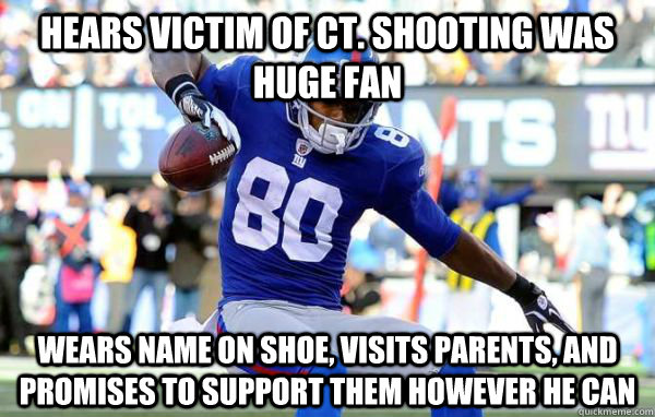 Hears victim of CT. shooting was huge fan wears name on shoe, visits parents, and promises to support them however he can - Hears victim of CT. shooting was huge fan wears name on shoe, visits parents, and promises to support them however he can  Good Guy Victor