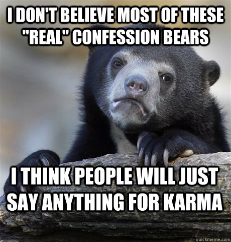 I don't believe most of these 