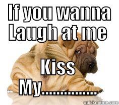  IF YOU WANNA LAUGH AT ME KISS MY............... Misc