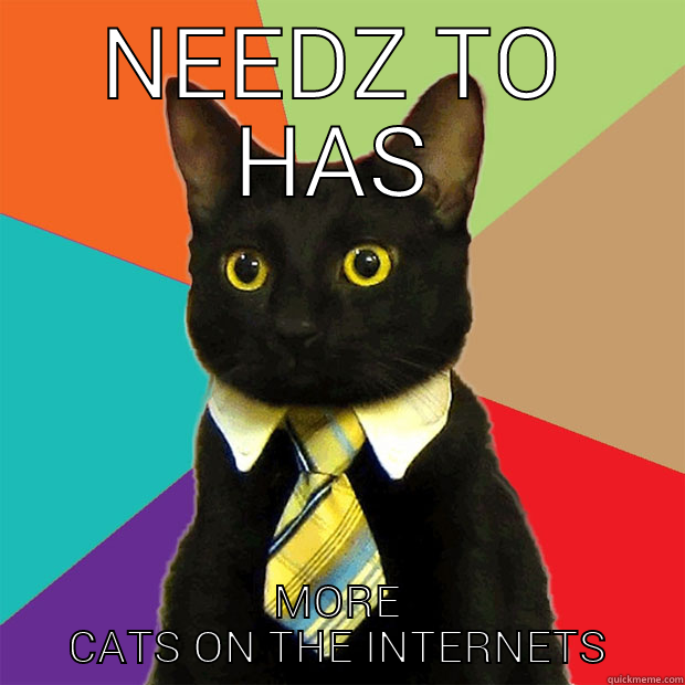 NEEDZ TO HAS MORE CATS ON THE INTERNETS Business Cat