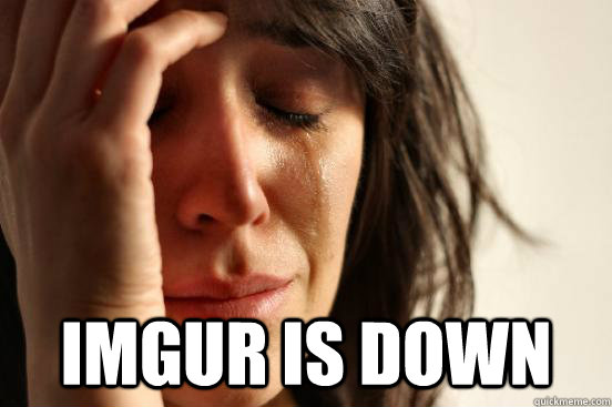  Imgur is down  FirstWorldProblems