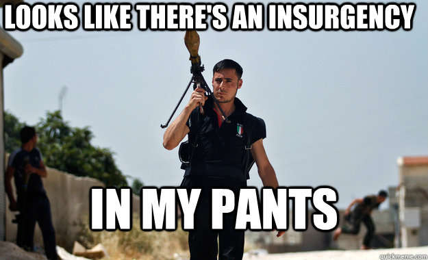 Looks like there's an insurgency in my pants - Looks like there's an insurgency in my pants  Misc