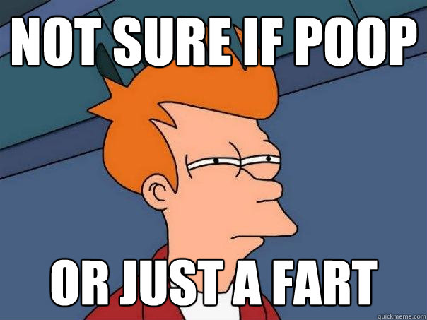 not sure if poop or just a fart  Futurama Fry