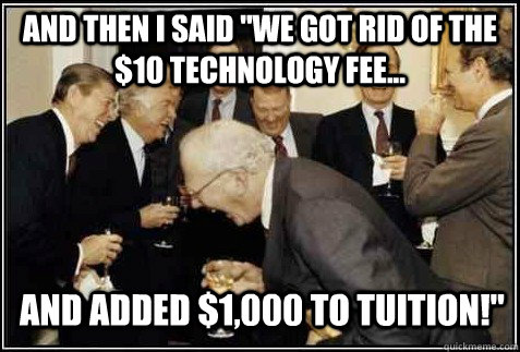 and then I said 