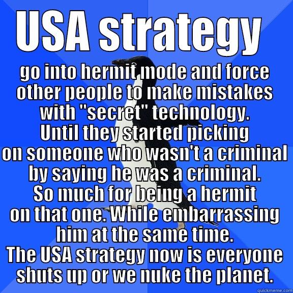 USA STRATEGY  GO INTO HERMIT MODE AND FORCE OTHER PEOPLE TO MAKE MISTAKES WITH 