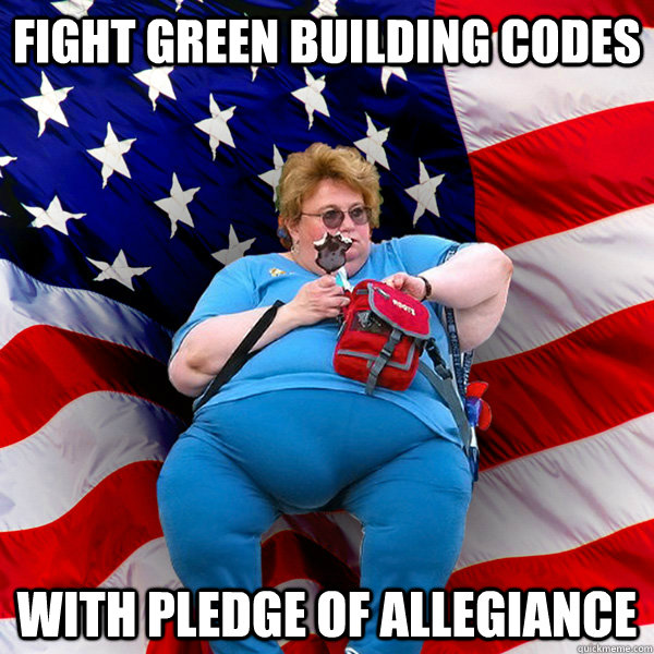 Fight green building codes With Pledge of Allegiance - Fight green building codes With Pledge of Allegiance  Redneck Woman