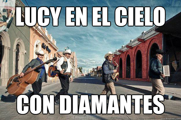 lucy en el cielo con diamantes  