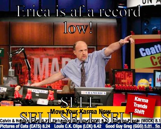 Erica is at a record low! - ERICA IS AF A RECORD LOW! SELL SELL SELL SELL Mad Karma with Jim Cramer