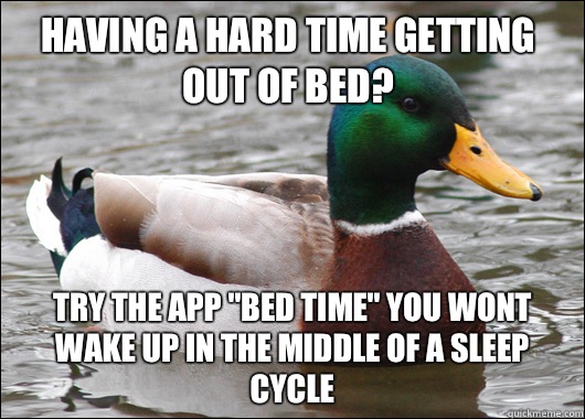 Having a hard time getting out of bed? Try the app 