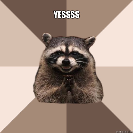 Yessss  - Yessss   Evil Plotting Raccoon