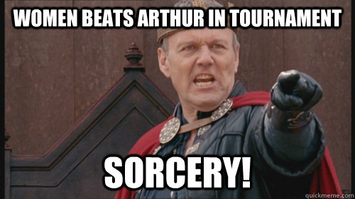 Women beats Arthur in Tournament   Sorcery! - Women beats Arthur in Tournament   Sorcery!  Misc