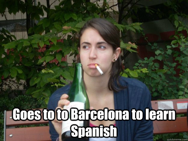  Goes to to Barcelona to learn Spanish   Study Abroad Bitch
