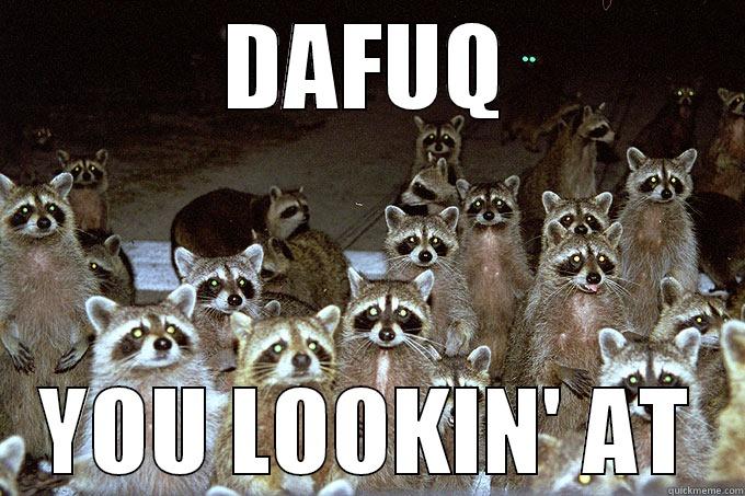 Mean Raccoons - DAFUQ YOU LOOKIN' AT Misc