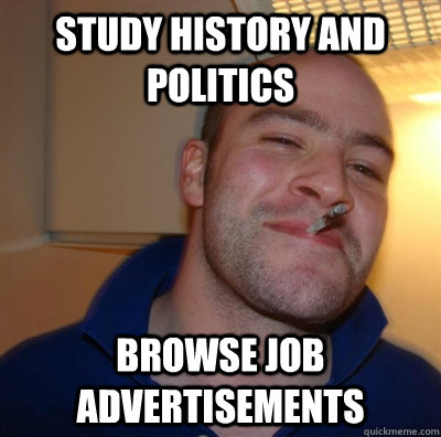 study history and politics browse job advertisements  GGG plays SC