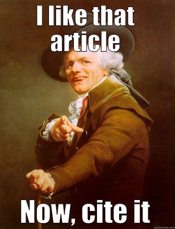 I LIKE THAT ARTICLE NOW, CITE IT Joseph Ducreux