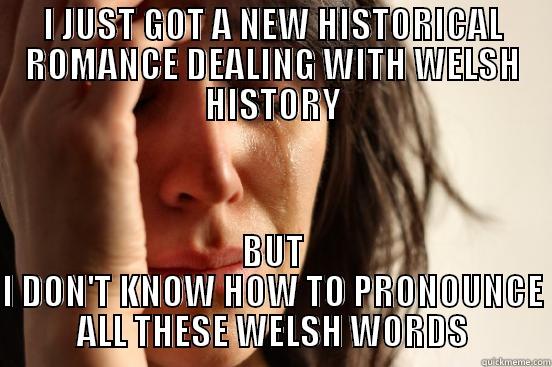 I JUST GOT A NEW HISTORICAL ROMANCE DEALING WITH WELSH HISTORY BUT I DON'T KNOW HOW TO PRONOUNCE ALL THESE WELSH WORDS First World Problems