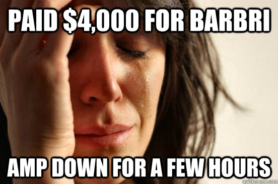 Paid $4,000 for barbri AMP down for a few hours - Paid $4,000 for barbri AMP down for a few hours  First World Problems