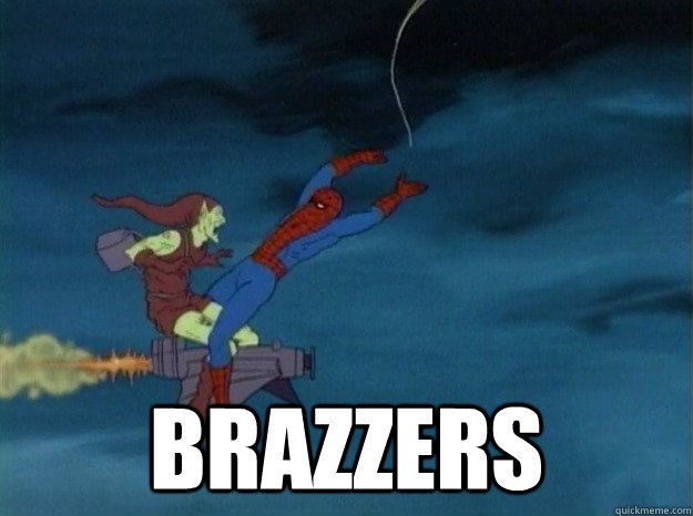  brazzers -  brazzers  60s Spiderman meme