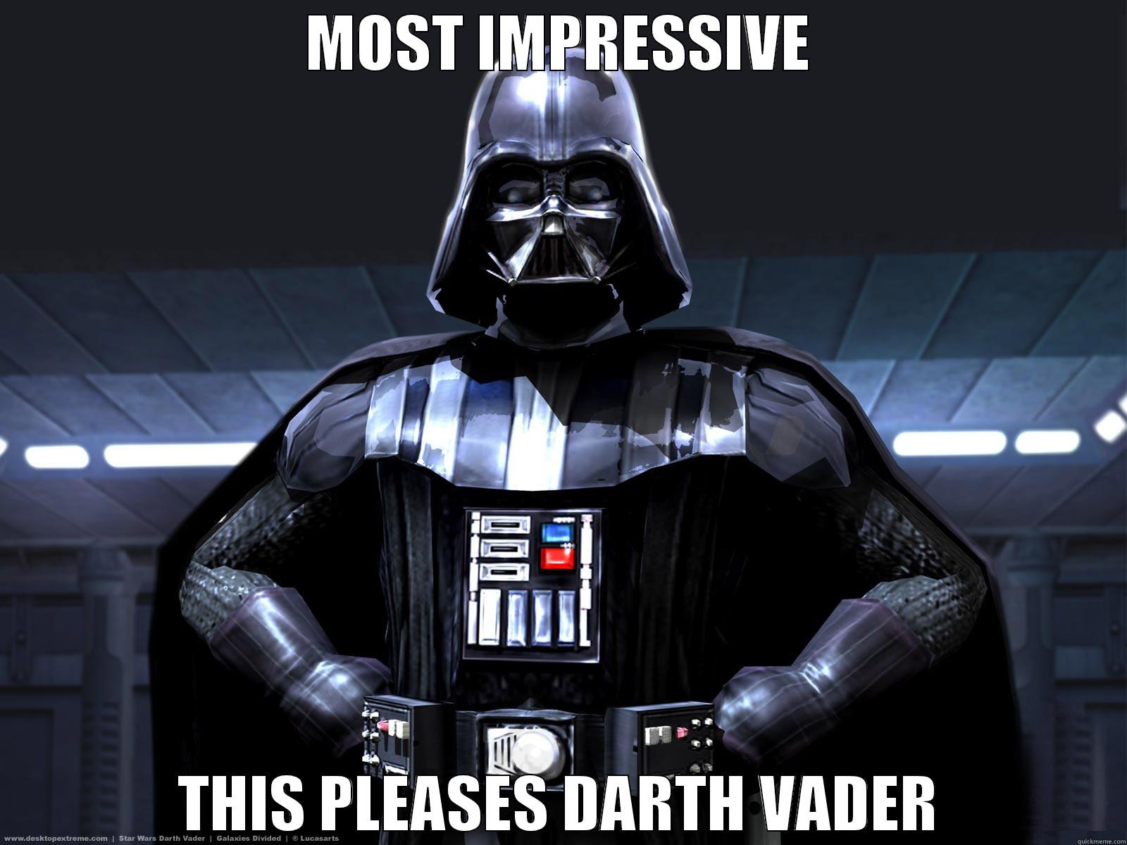 Darth Vader is Most Pleased quickmeme